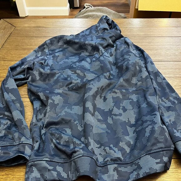 Under Armour Coldgear Blue Camo Hoodie Size M - Picture 3 of 3